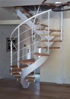 escalier métal et bois moderne blanc,pose à martigues 13