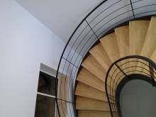 escalier moderne métal et bois installation à salon de provence 13